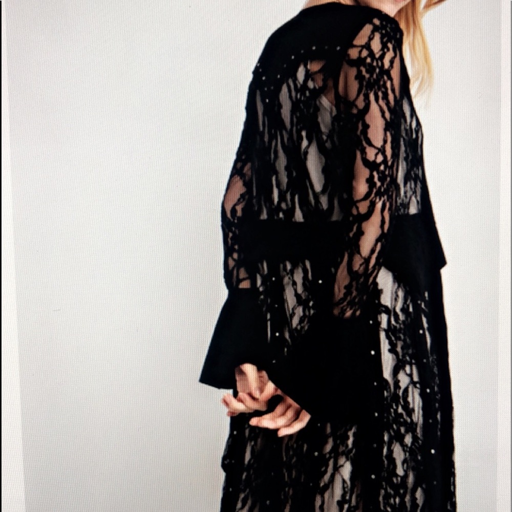 Lace Jacket with suede Details